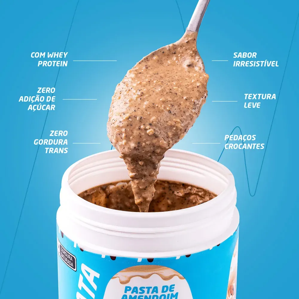 Pasta De Amendoim Com Whey Protein 600g - Nutrata ( Validade 30.08.2026 )