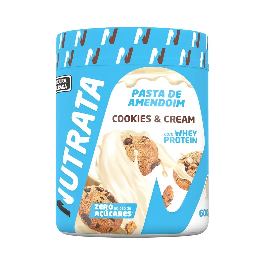 Pasta De Amendoim Com Whey Protein 600g - Nutrata ( Validade 30.08.2026 )