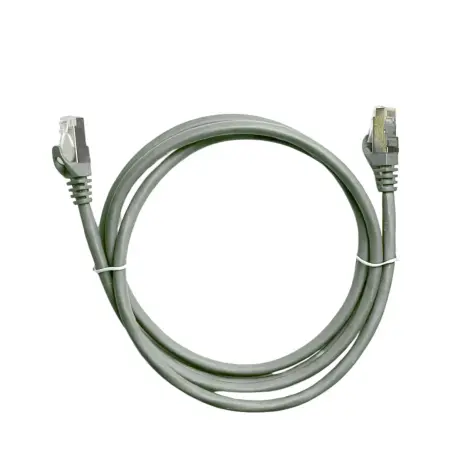 Patch Cord Blindado F/UTP - LSZH - Cat. 6 - 1m - Cinza