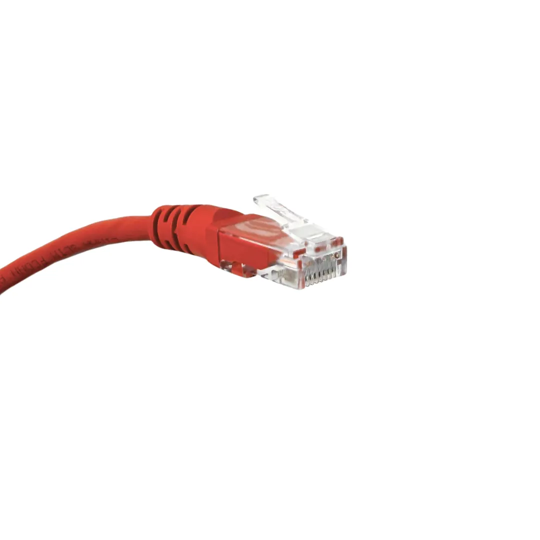 Patch Cord UTP - CM - Cat.6 - 1,5m - Vermelho - Kit com 5 Unidades