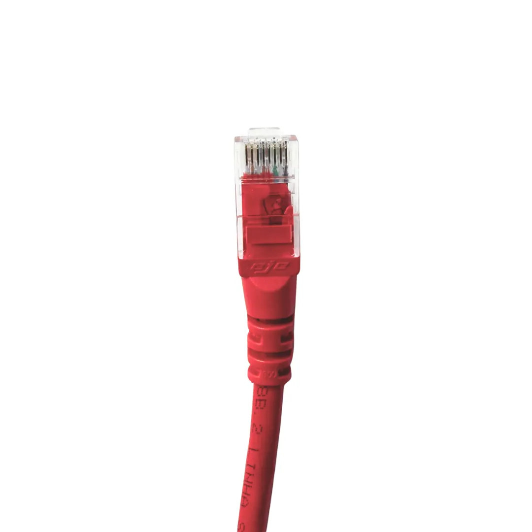 Patch Cord UTP - CM - Cat.6 - 1,5m - Vermelho - Kit com 5 Unidades