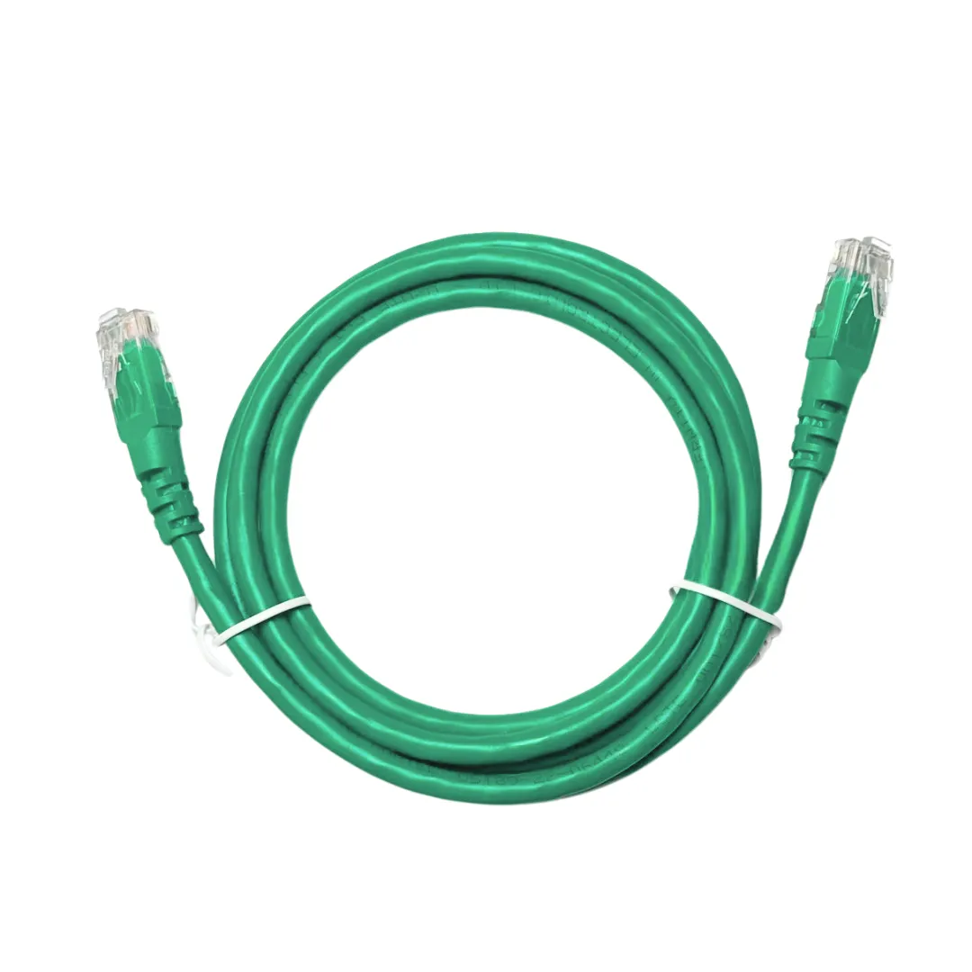 Patch Cord UTP - CM - Cat. 6 - 2,5m - Verde - Kit com 5 Unidades