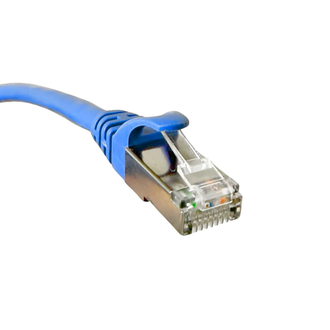 Patch Cord - Blindado F/UTP - LSZH - Cat. 6 - 1m - Azul - Kit com 5 Unidades