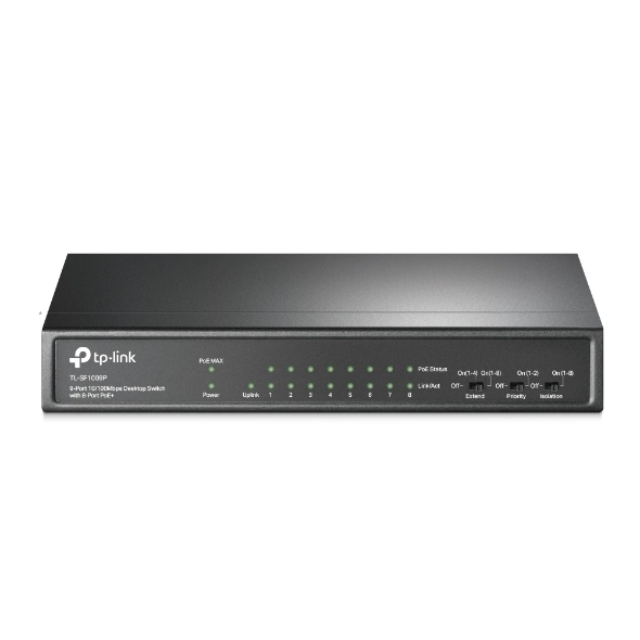 Switch TLSF1009P Fast Ethernet 9P - 8P PoE - TP Link
