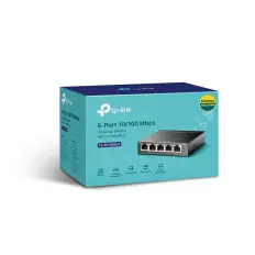 Switch Fast Ethernet de Mesa de 5 Portas com 4 Portas PoE - TP Link