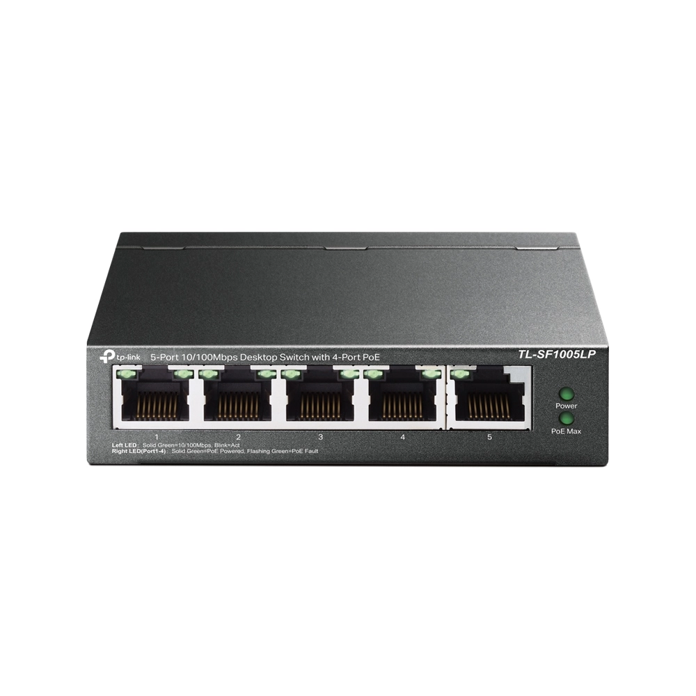 Switch Fast Ethernet de Mesa de 5 Portas com 4 Portas PoE - TP Link