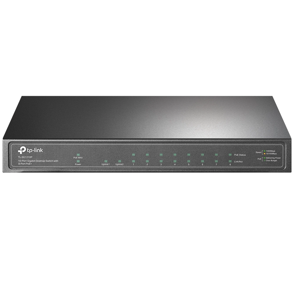 Switch De Mesa Gigabit TP Link - TLSG1210P 10P c/8P POE - TP Link