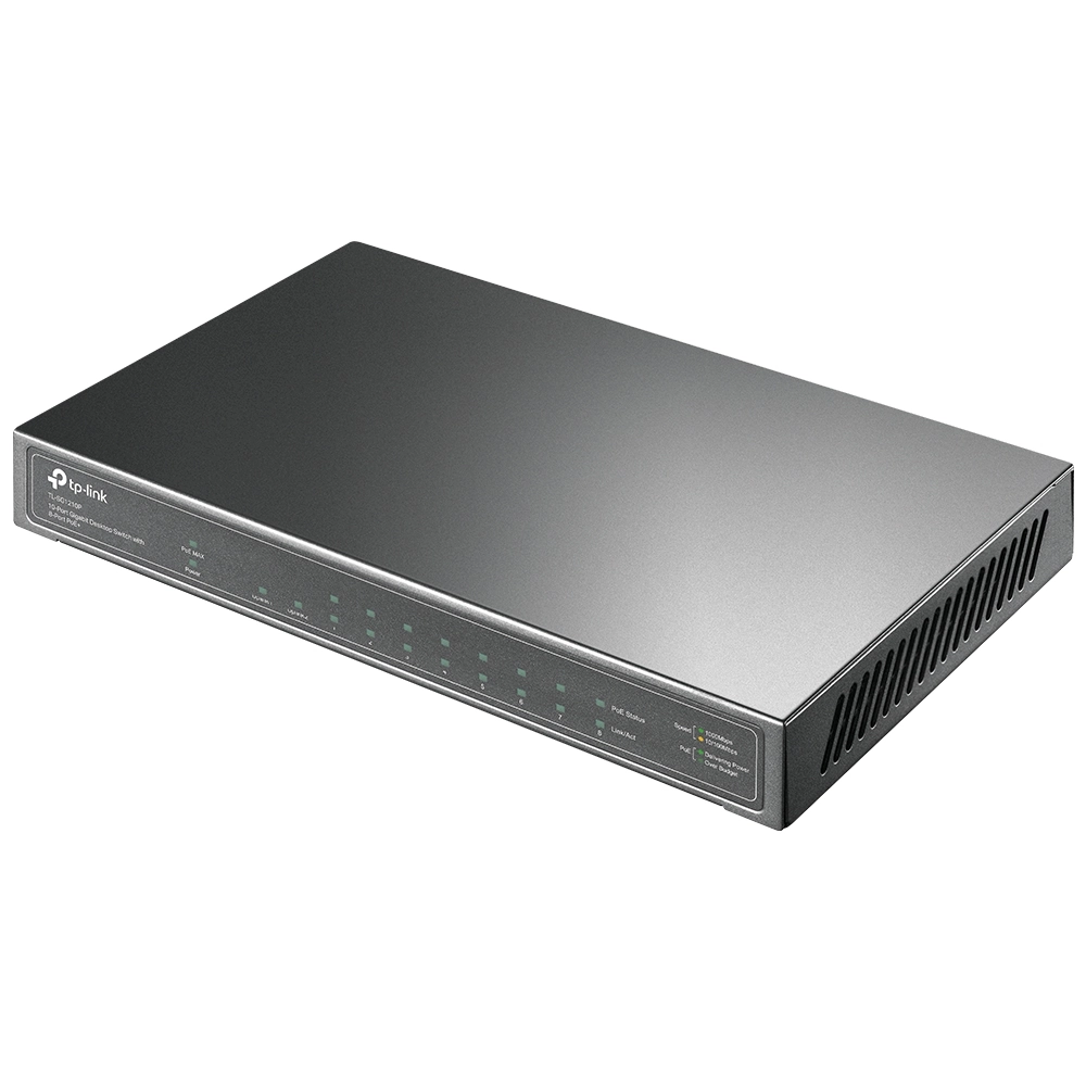 Switch De Mesa Gigabit TP Link - TLSG1210P 10P c/8P POE - TP Link