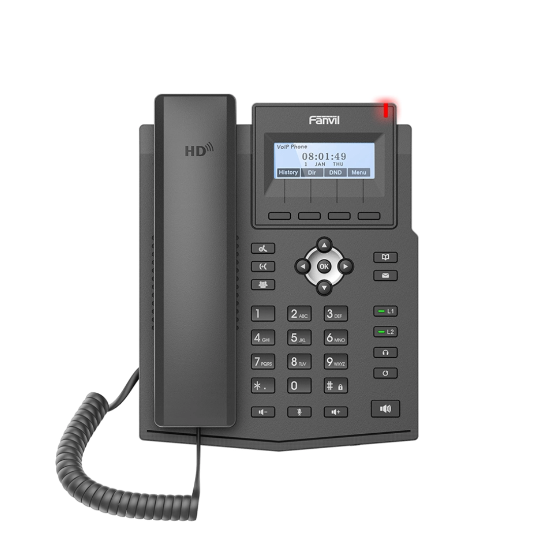Telefone IP X1S - FAST ETHERNET, s/POE e c/Fonte - Fanvil