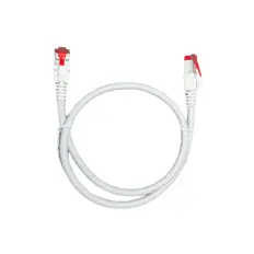 Patch Cord - S/FTP Cat. 6A Blindado - LSZH - R&M - 0,5m - Cinza