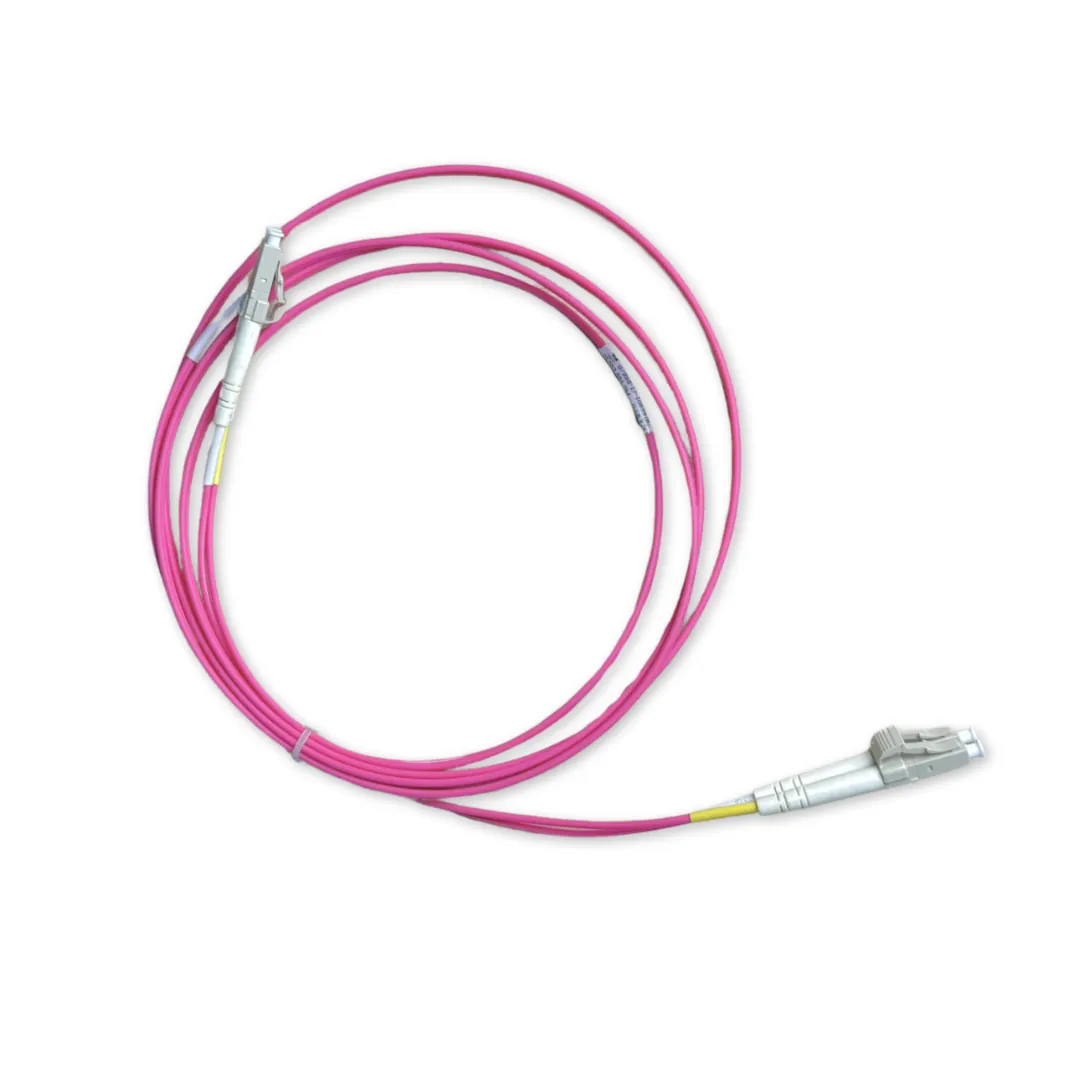 Cordão Óptico MM - OM4 Duplex - LC/UPC - R&M - 3m - Violeta - Kit com 5 Unidades