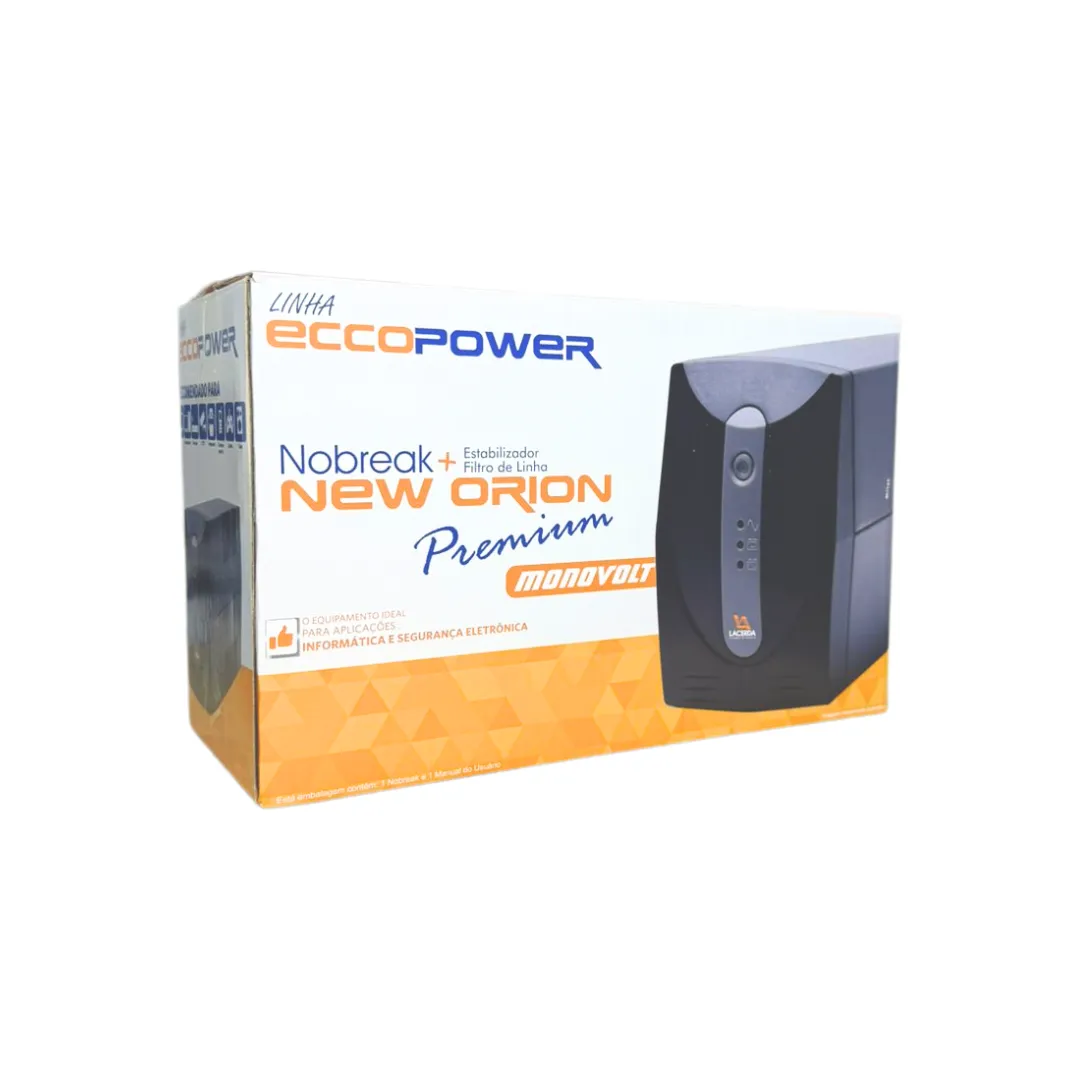 Nobreak UPS New Orion Premium 600VA - E/S 220 V - 6 Tomadas - Lacerda