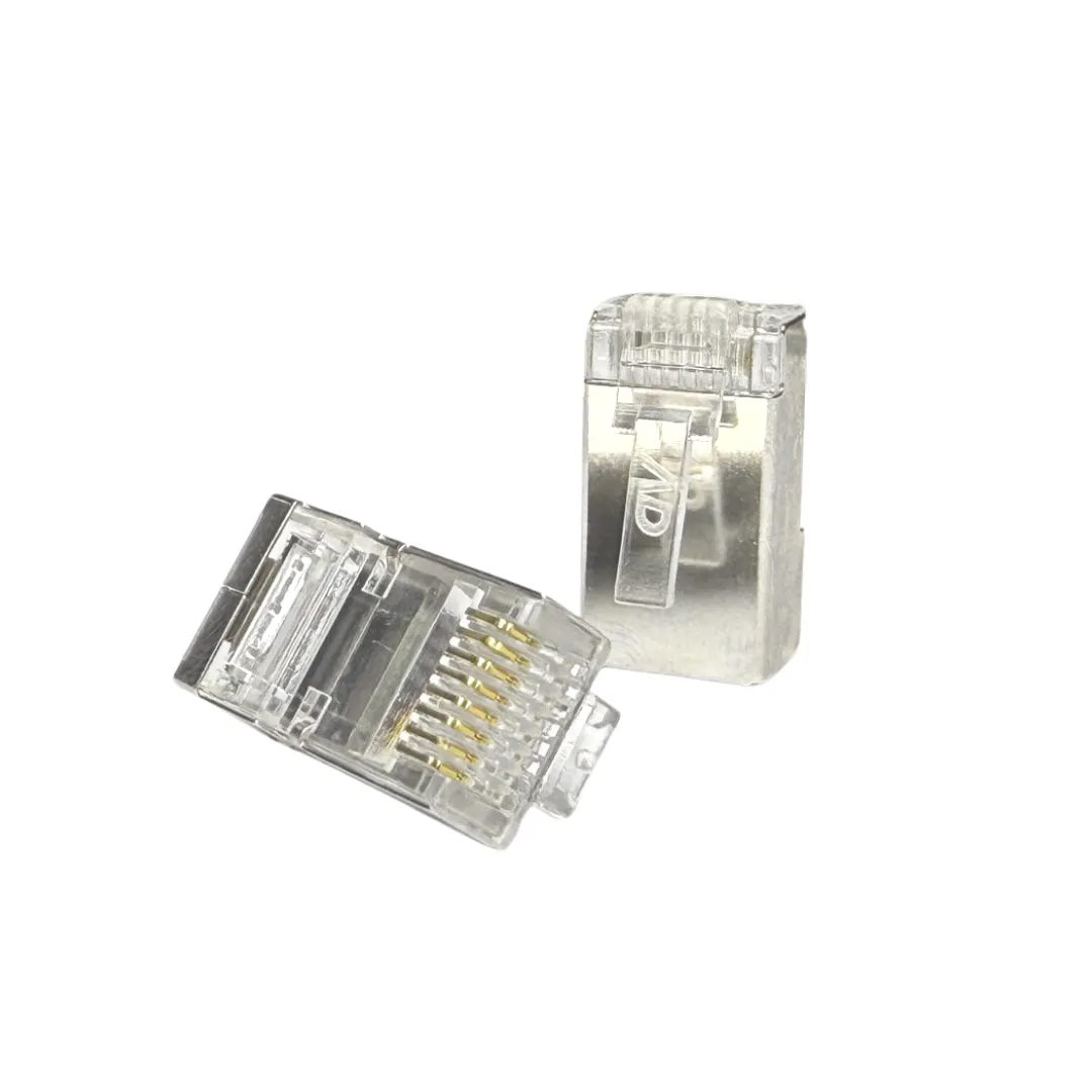 Conector - Cat. 6 FTP - RJ45 - EZ Crimp - AD Connect - Kit com 10 Unidades