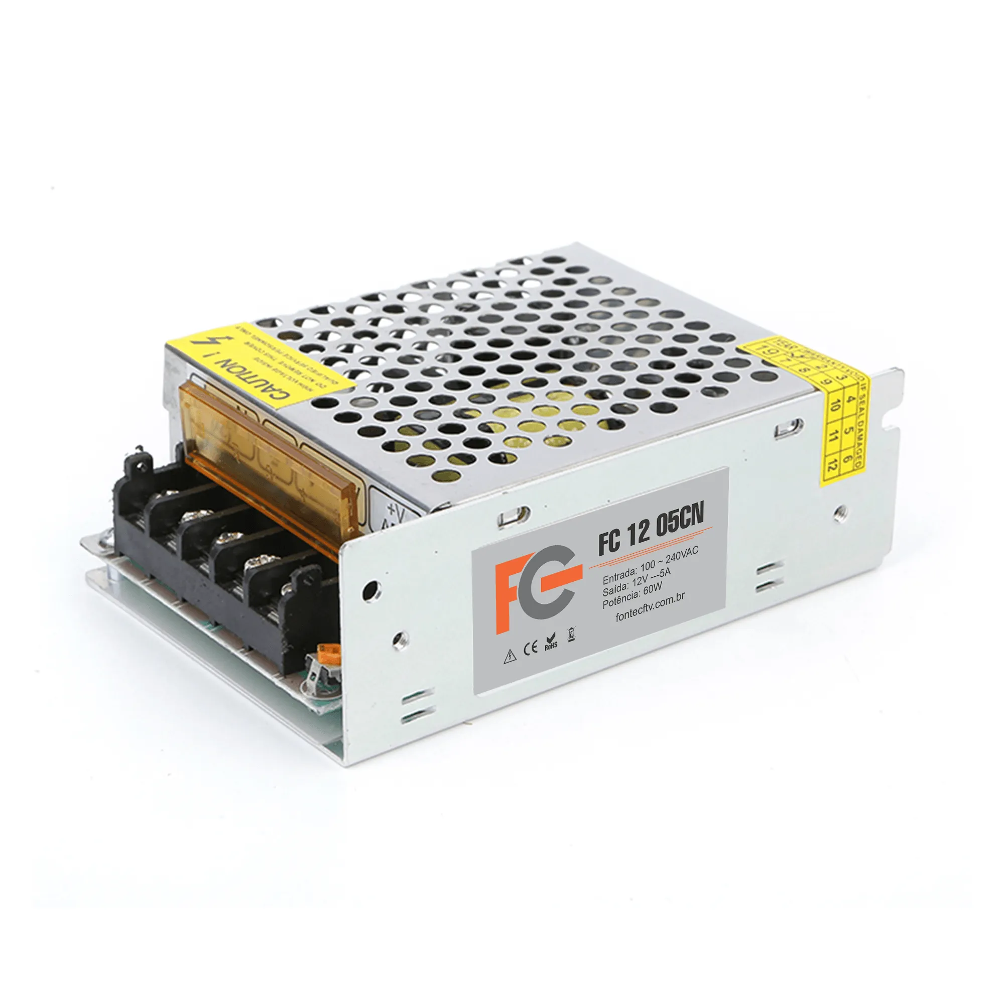 Fonte Chaveada Colmeia - 12V 5A 60W - FC