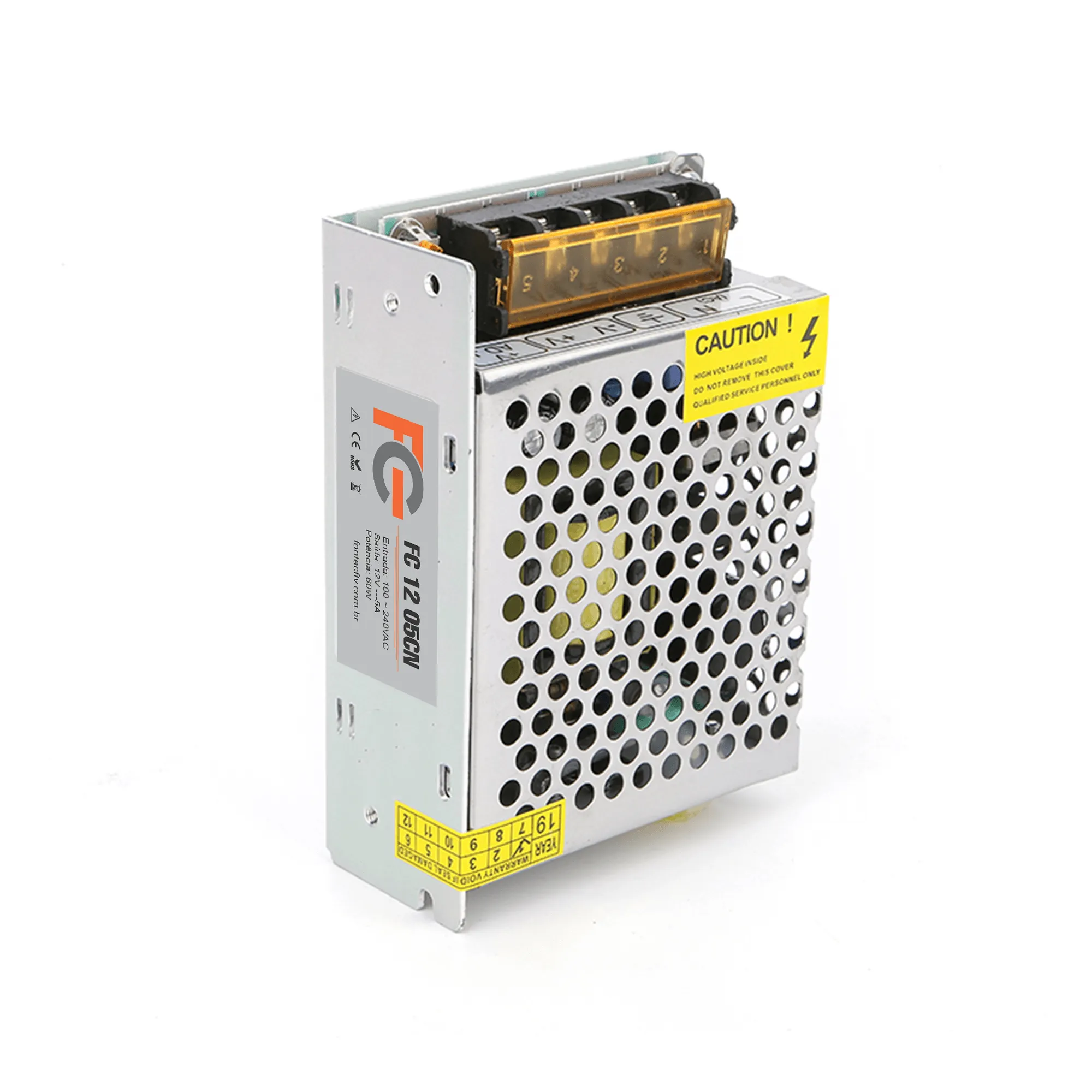 Fonte Chaveada Colmeia - 12V 5A 60W - FC
