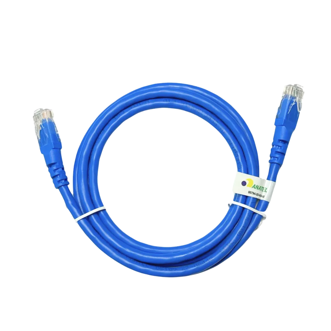 Patch Cord - UTP - LSZH - Cat.6 - Fconn - 0,5m - Azul
