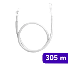 Cabo de Rede - CFTV Categoria 5E - EDF - 305m - Branco