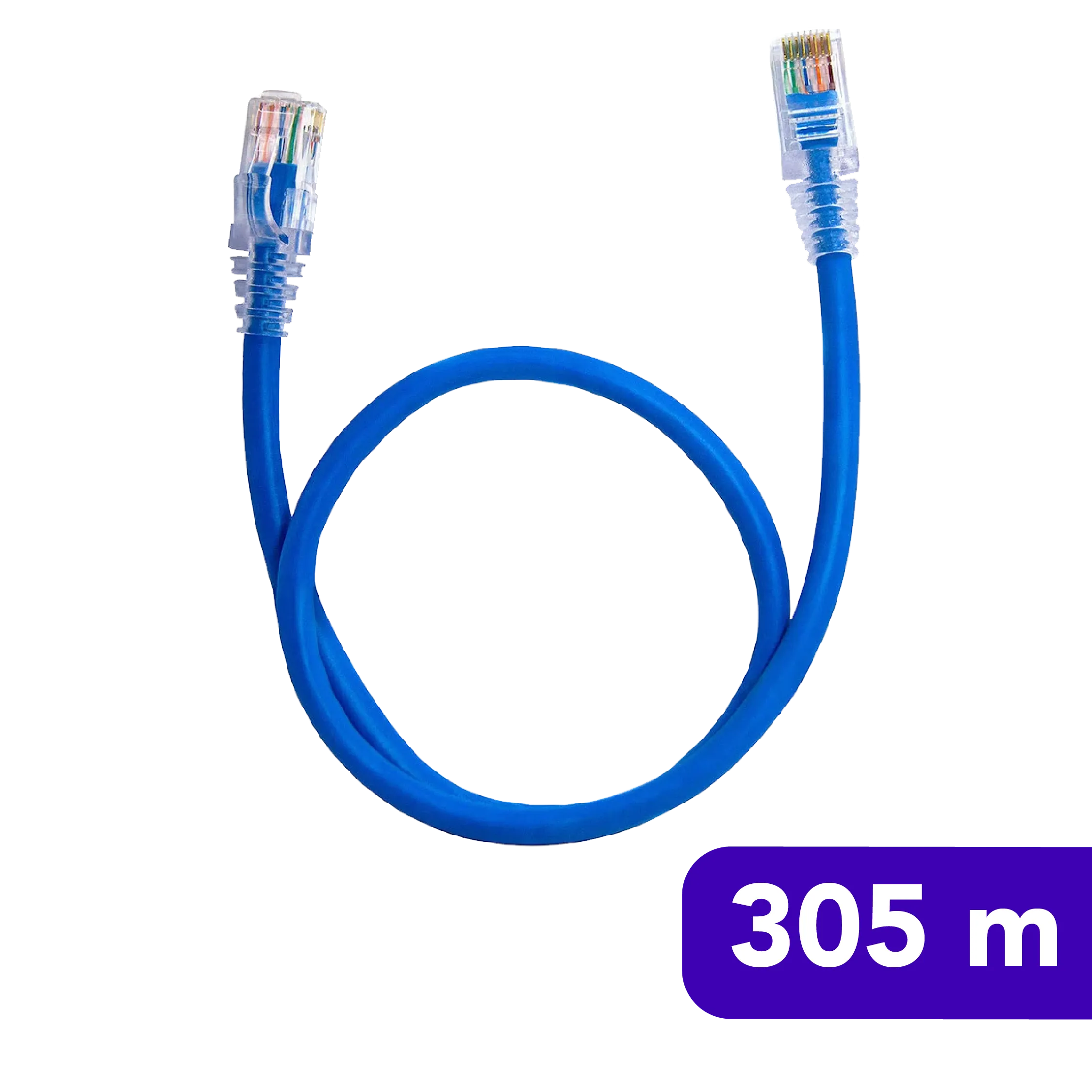 Cabo de Rede - CFTV Categoria 5E - EDF - 305m - Azul
