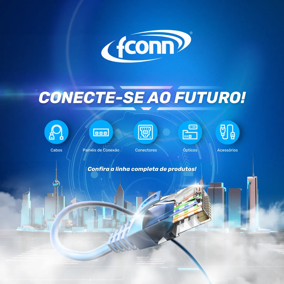 Patch Cord - Slim - UTP - CMX - Cat.6 - Fconn - 1,5m - Cinza - Kit com 5 Unidades