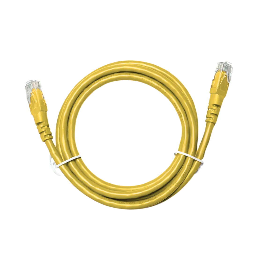 Patch Cord UTP - LSZH - Cat.6 - 2,5m - Amarelo 