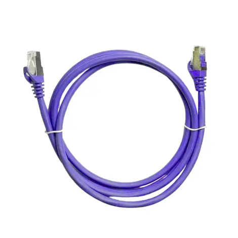 Patch Cord Blindado Cat.6A FTP LSZH - Fconn - 1,5m - Roxo