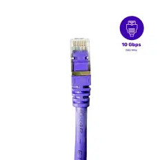 Patch Cord - FTP LSZH Cat. 6A - 1,5m - Roxo - Kit com 5 Unidades