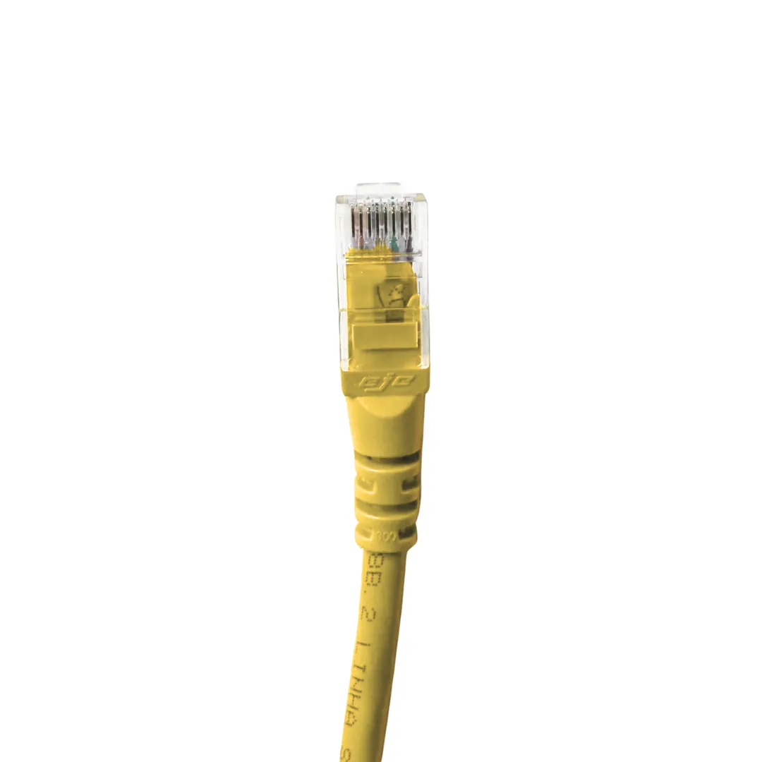 Patch Cord UTP - Cat. 6 - LSZH - 2,5 m - Amarelo - Kit com 5 Unidades