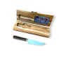 Faca para Churrasco e Mesa 5 Pol. + Estojo em Madeira Teca