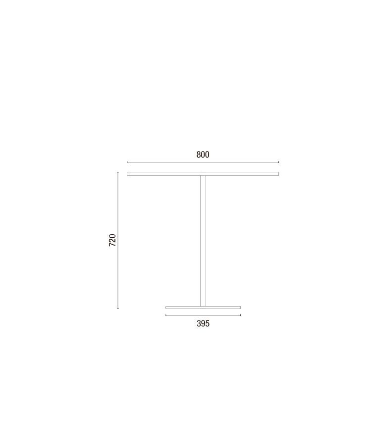 Mesa Lounge / 800mm larg. x 800mm prof. x 720mm alt.