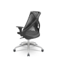 Bix Presidente Tela Preta / Rodízios PU 55mm / Bases/Estruturas Alumínio / Mecanismos Autocompensador / Apoios de braço Regulável 