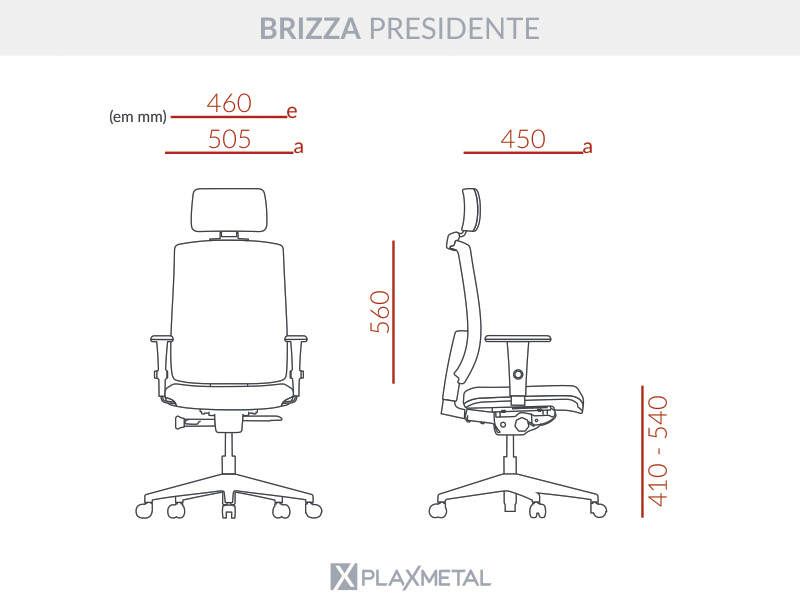 Cadeira Tela Presidente Brizza