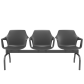 Longarina Vesper 3 Lugares PLAXMETAL