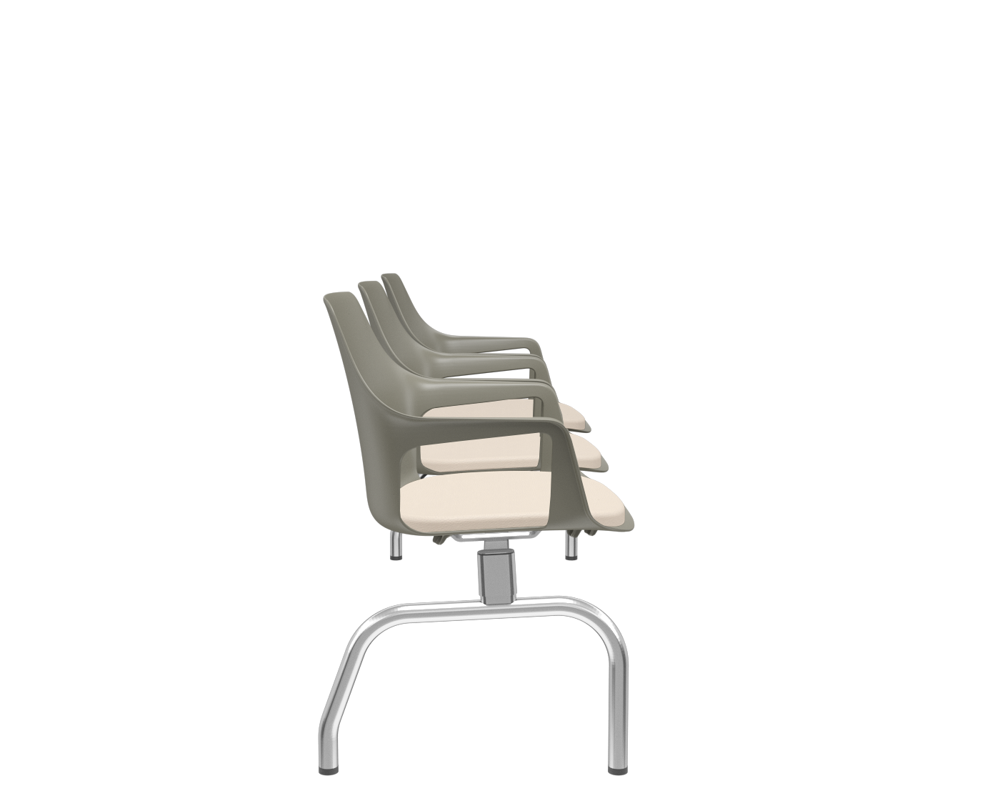 Longarina Vesper 3 Lugares PLAXMETAL