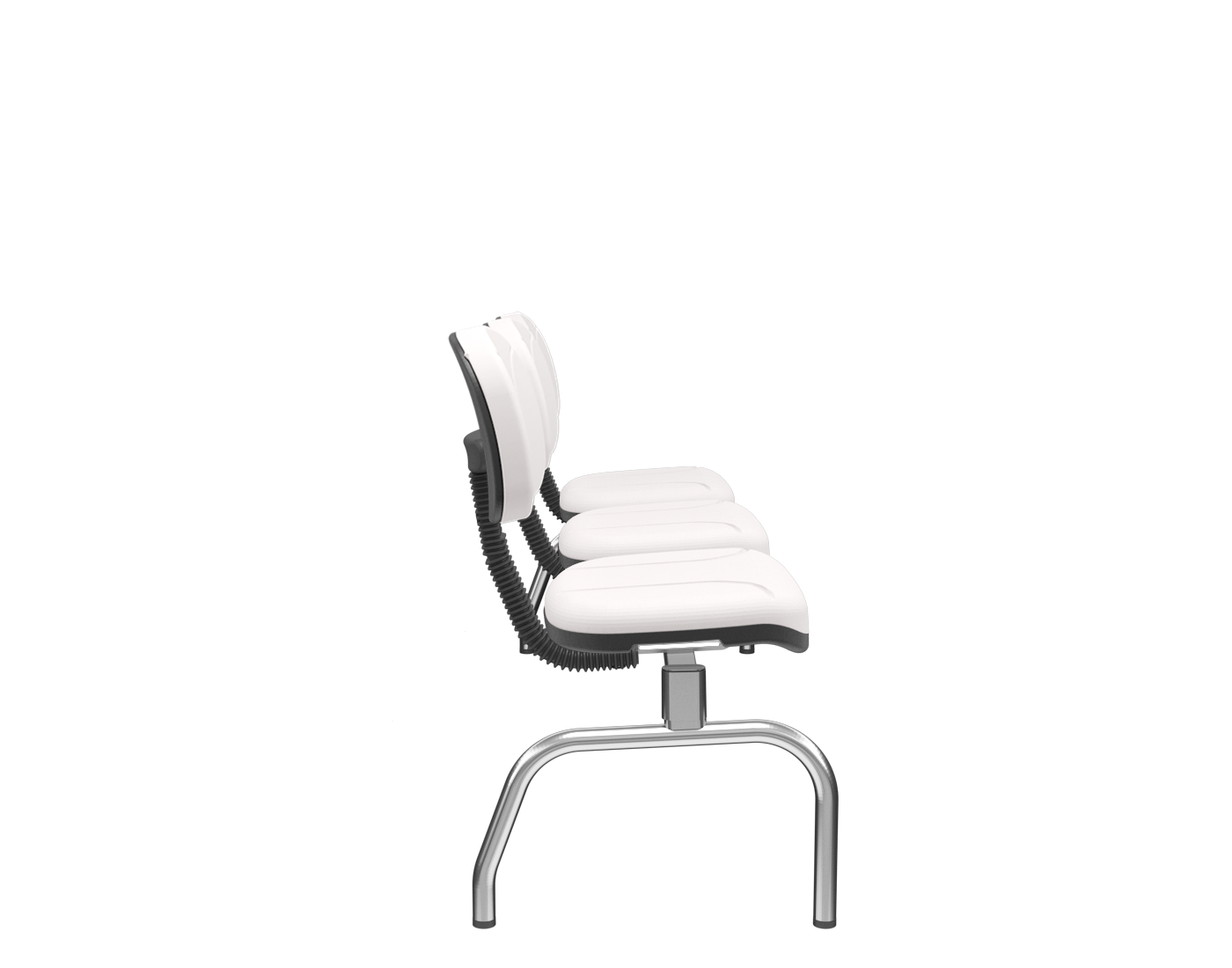Cadeira Operativa Longarina Secretária 3 lugares PLAXMETAL