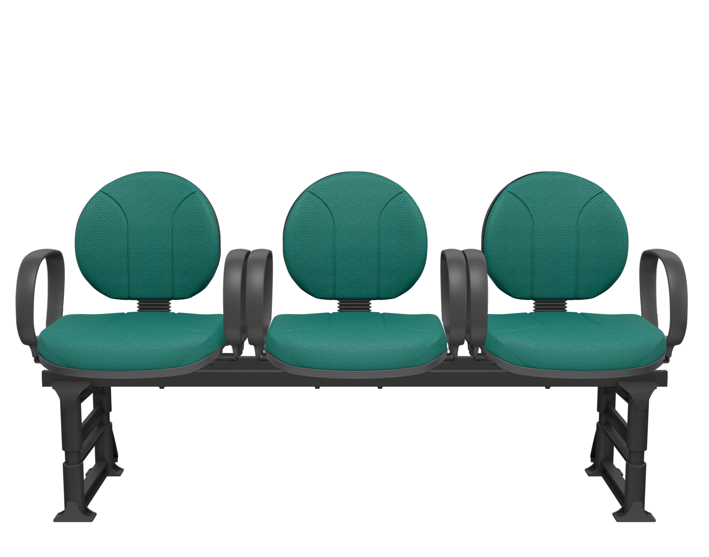 Cadeira Operativa Longarina Executiva 3 lugares PLAXMETAL