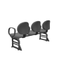 Cadeira Operativa Longarina Executiva 3 lugares PLAXMETAL