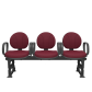Cadeira Operativa Longarina Executiva 3 lugares PLAXMETAL