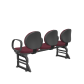 Cadeira Operativa Longarina Executiva 3 lugares PLAXMETAL