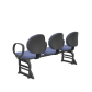 Cadeira Operativa Longarina Executiva 3 lugares PLAXMETAL