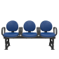 Cadeira Operativa Longarina Executiva 3 lugares PLAXMETAL