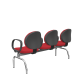 Cadeira Operativa Longarina Executiva 3 lugares PLAXMETAL