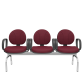 Cadeira Operativa Longarina Executiva 3 lugares PLAXMETAL
