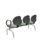 Cadeira Operativa Longarina Executiva 3 lugares PLAXMETAL