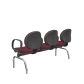 Cadeira Operativa Longarina Executiva 3 lugares PLAXMETAL