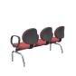 Cadeira Operativa Longarina Executiva 3 lugares PLAXMETAL