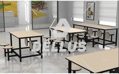 Mesa Refeitório Escamoteável 4 lugares adulta