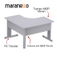 MESA ESCRITÓRIO ANGULAR 1400X1400MM MARANELLO M15