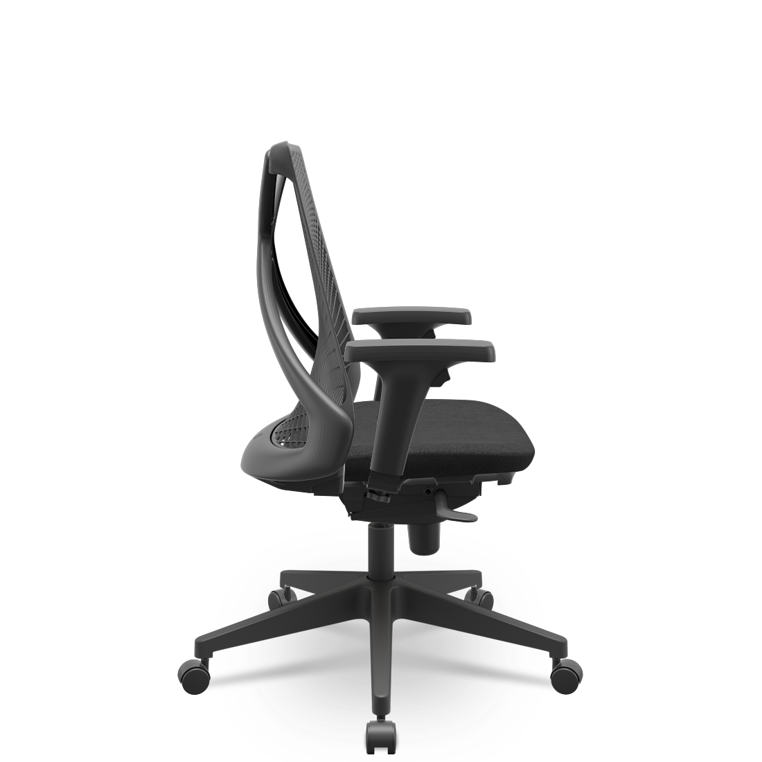 Cadeira Plaxmetal BIX Presidente Tela Preta