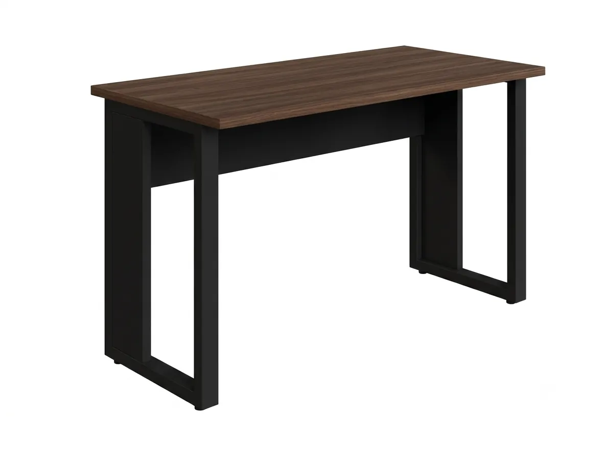 MESA RETANGULAR PÉ QUADRO 1200 X 600 MLG PRE PRETO