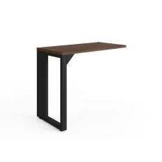 MESA AUXILIAR DINÂMICA PÉ QUADRO 900 X 450 MLG PRETO